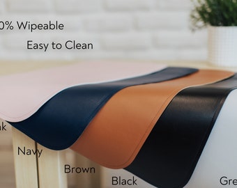 Changing Mat - Waterproof - Portable Changing Mat - Perfect Baby Shower Gift - Changing Pad - Vegan Leather - Wipeable - Best Changing Mat
