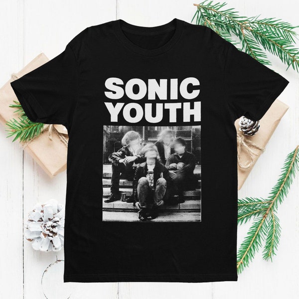 T-shirt unisexe Sonic Youth style vintage des années 90, chemise de groupe de musique rétro, chemise Sonic Youth style affiche
