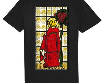 Acid House Window Pane Rave T-Shirt, 100% Organic Cotton & Vegan Certified