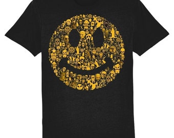 Acid House Halloween Horror Collage T-Shirt - 100% Organic Cotton