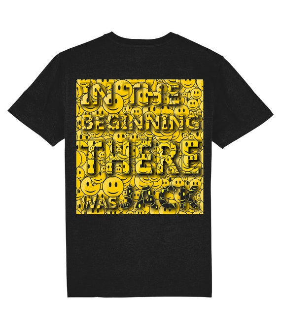 In The Beginning There Was Jack - Chuck Roberts famous house track lyrics - reverse print on Organic Cotton, Vegan Certified, Unisex T-Shirt