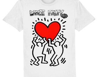 Dance Party 1989 Rave Flyer T-Shirt - 100% Organic Cotton & Vegan Certified