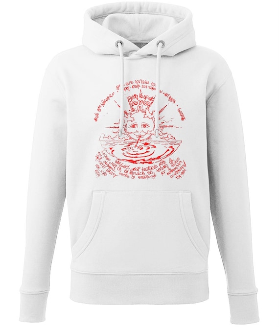 Sunrise 1 Acid House Rave Flyer Hoodie, Organic Cotton Blend