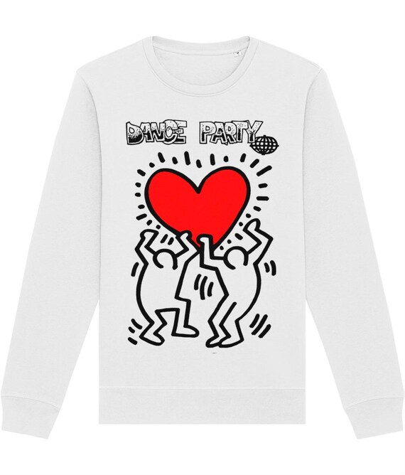 Dance Party Sweatshirt, 1989 Acid House Rave Flyer, Organic Cotton