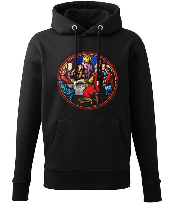 Acid House Hoodie, Rave Art Print on Organic Cotton & Recycled Polyester Premium 320 gsm Heavyweight Hoodie