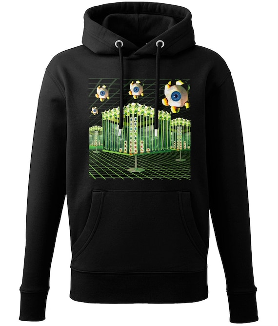 Genetic Dystopian Rave Art Hoodie – Organic Cotton Blend