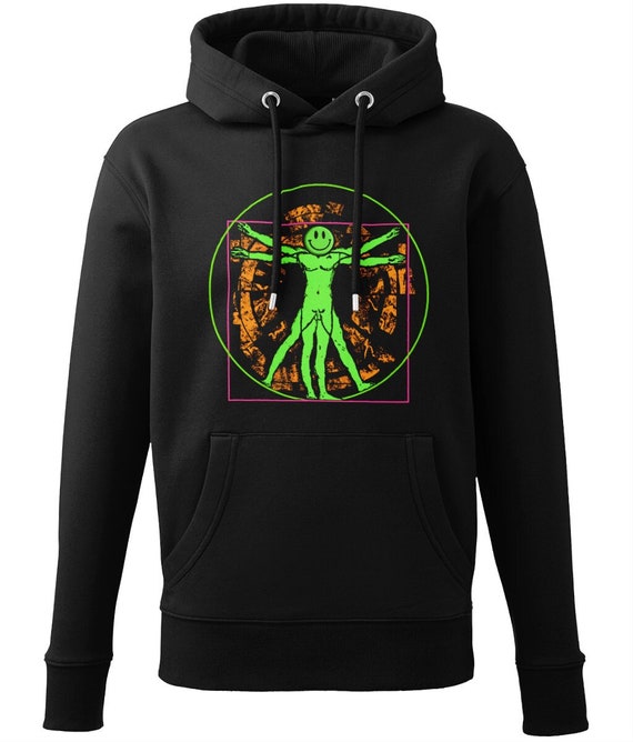 AcidaVinci Rave Art Hoodie - Organic Cotton Blend, Heavyweight