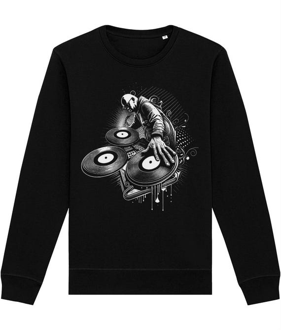Carl Cox Acid House Techno 3 Deck Wizard Sweatshirt in Black...