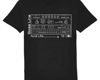 Acid House T-Shirt | TB-303 Bassline Rave Tee | Organic Cotton Club Wear