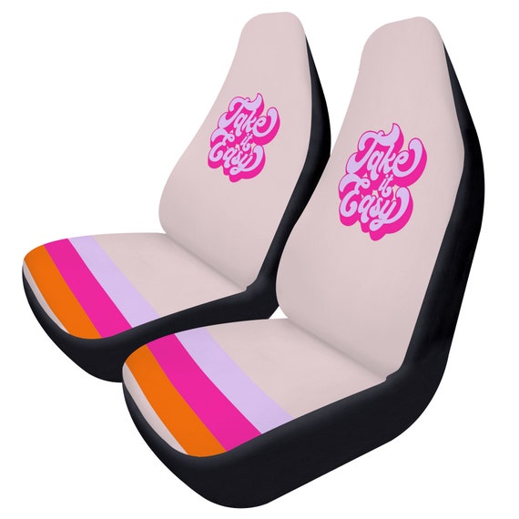 Take It Easy Car Seat Covers, Car Seat Cover, Colorful Car Decor, Cute Car  Accessories, Car Gifts, Cool Car Accessories, Car Gifts for Women 