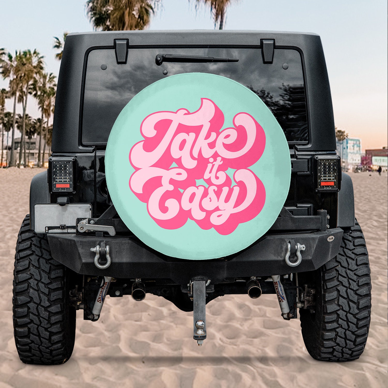 Pink Jeep Spare Tire Cover Etsy