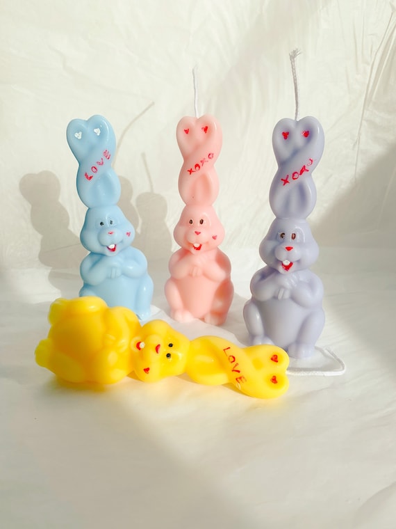 Small Rabbit Easter Candle Home Decor Gift Candle 