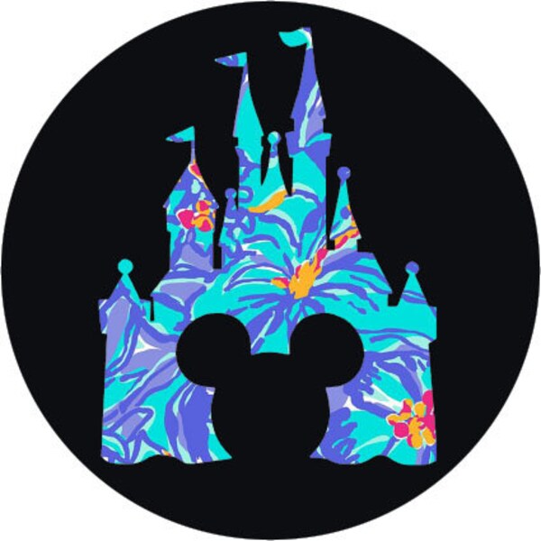 Disney Castle Print Tire Cover