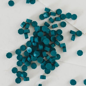 Sealing Wax Beads I Wax for Seals I Wax Seal Beads I Blue Wax I 100 Count