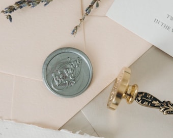 Be Mine Wax Seal Stamp, Romantic Script Seal for Letters, Valentines and Weddings, Brass Round Wax Stamp for Envelopes or love letters
