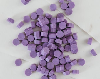 Periwinkle Sealing Wax Beads – 100 Count | Soft Purple Blue Wax Seal Beads for Wedding Invitations & Letters