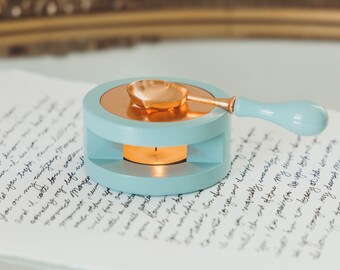 Wax Warmer I Wax Seal Furnace I Melting Stove I Lagoon Blue I Sealing Wax Warmer I Wax Seal Tools