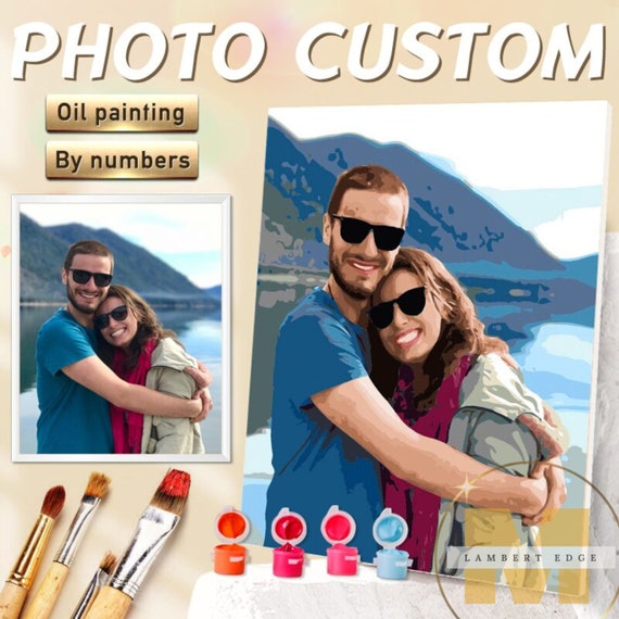 Photo custom paint by numbers  Personalized and customized paint