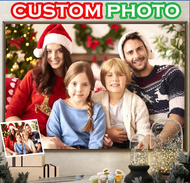 Personalized Paint by Numbers Custom Photo, Customized Paint by Numbers for Adults, Color by