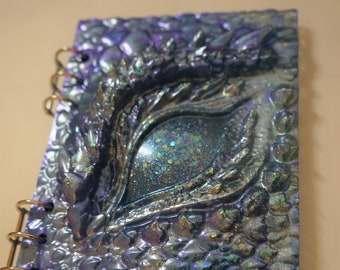 Blue Dragon Grimoire - Handcrafted Artisan Journal - Book - Notebook