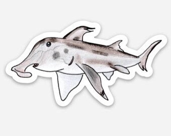 Elephant Shark Sticker, waterproof and made from high quality vinyl