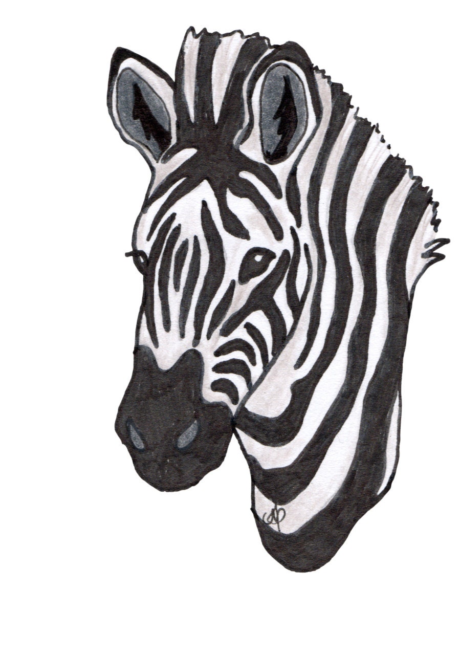 Zebra Head Sticker - Etsy Zebra Head Sticker - Etsy