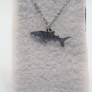 Whale Shark Enamel Necklace - Etsy