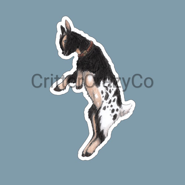 Baby Goat Jumping Sticker