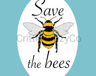 Save the Bees Sticker