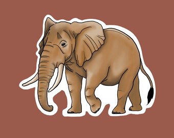 African Bush Elephant Sticker