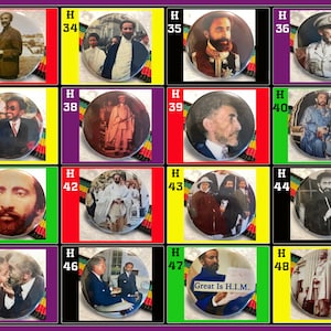 HIM Haile Selassie I Rastafari Pins Badges Buttons Page #3