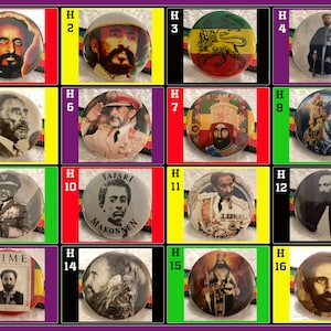 HIM Haile Selassie I Rastafari Pins Badges Buttons Page #1