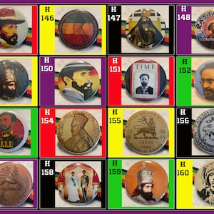 HIM Haile Selassie I Rastafari Pins Badges Buttons Page #10
