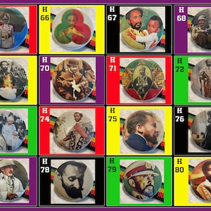 HIM Haile Selassie I Rastafari Pins Badges Buttons Page #5