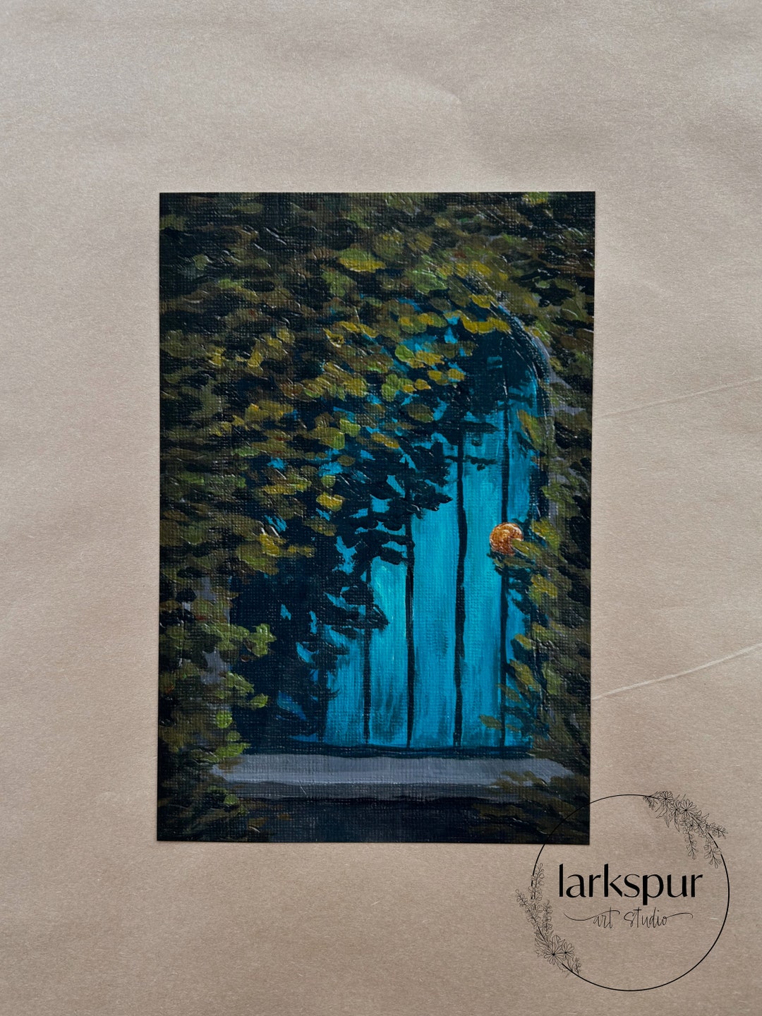 Secret Garden Art Print: Enchanted Fairy Door, Fairycore Decor - Etsy