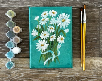Daisy Bouquet Painting Kit: Acrylic Art Set