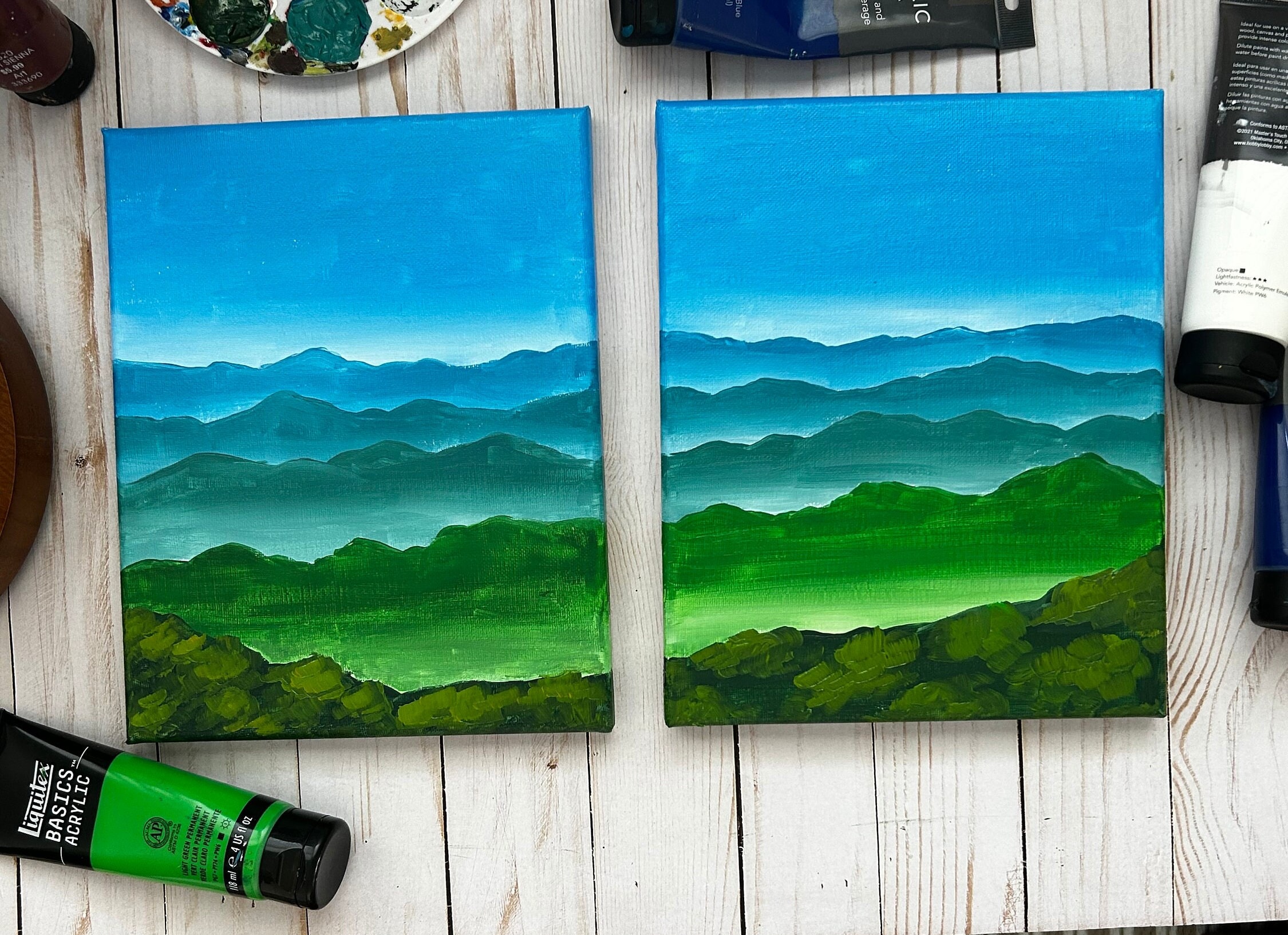 Mountain View Date Night Paint Kit Paint by Number Kit Date Night Ideas