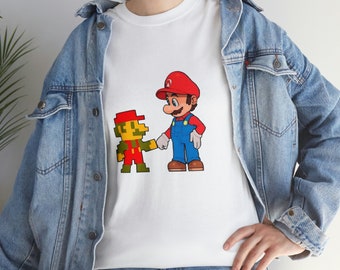 Unisex Mario Cotton T-Shirt: Dive into the world of Mario in style! Custom and comfortable design. A must-have for fans