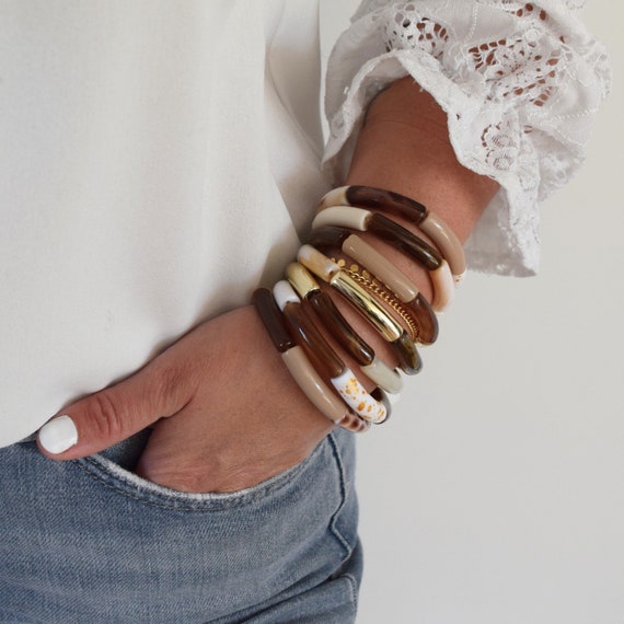 Bracelet Jonc Rigide Or Poli Brillant - Bijou Vintage élégant - état Neuf