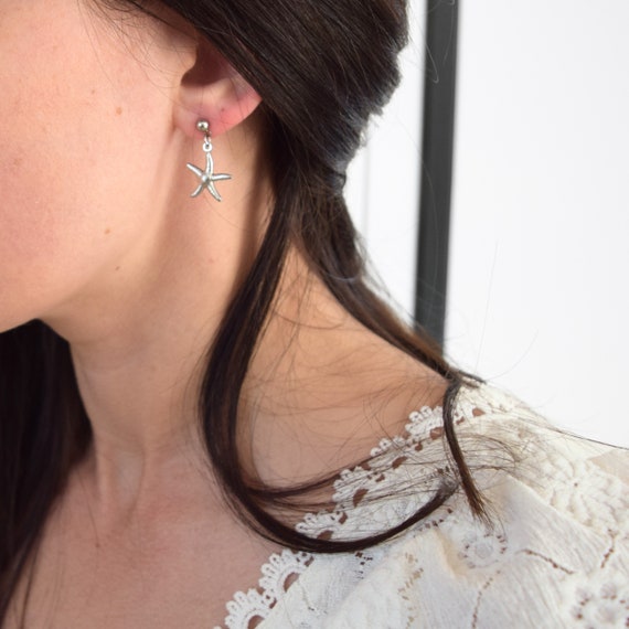 Summer Earrings Women s Stainless Steel Earrings With Starfish