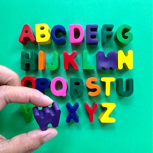Alphabet Crayons 26 pieces Set | Kids Birthday Gift | gift | Kids gift | Christmas gift | Educational Crayons | Learning Resource