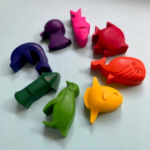 Under the Sea Life 8 pieces Set | Kids Birthday Gift | gift | Kids gift | Party Favor | Ocean life Crayons | Birthday Present