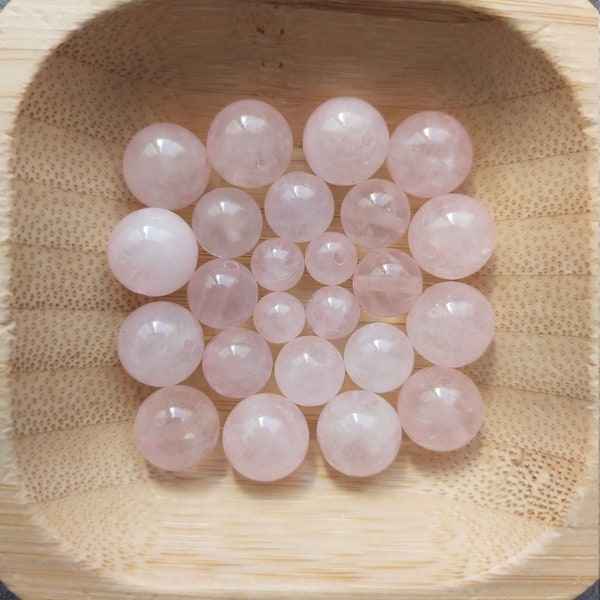 Perles Quartz rose