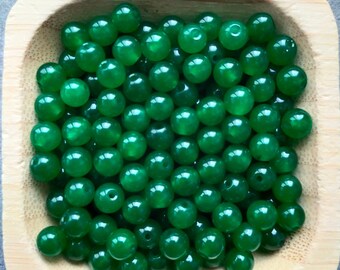 Perles Jade vert