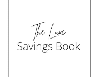 Cuaderno de presupuesto Luxe A5 / Paquete de ahorros / Descarga instantánea