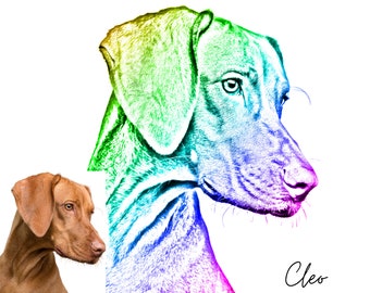 HaustierPortrait, Haustierportrait, HaustierPortrait, Haustier Illustration, HaustierLiebhaber Geschenk, Haustier Kunstdruck, Haustier Erinnerung
