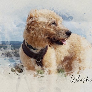 Aangepaste aquarel Huisdier Portret, Huisdier Portret, Aangepaste Hond Portret, Huisdier Illustratie, Huisdier Lover Gift, Pet Art Print, Pet Memorial
