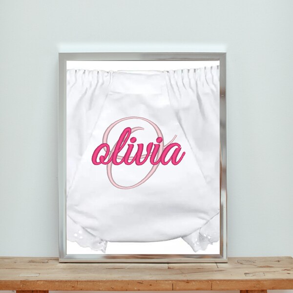 Personalized Baby Bloomers | Baby Diaper Cover | Custom Embroidered Baby | New Baby Gear | Monogram Newborn Baby | Personalized Baby Gift