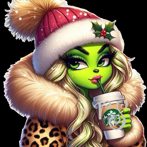 Grinch girl digital download etsy