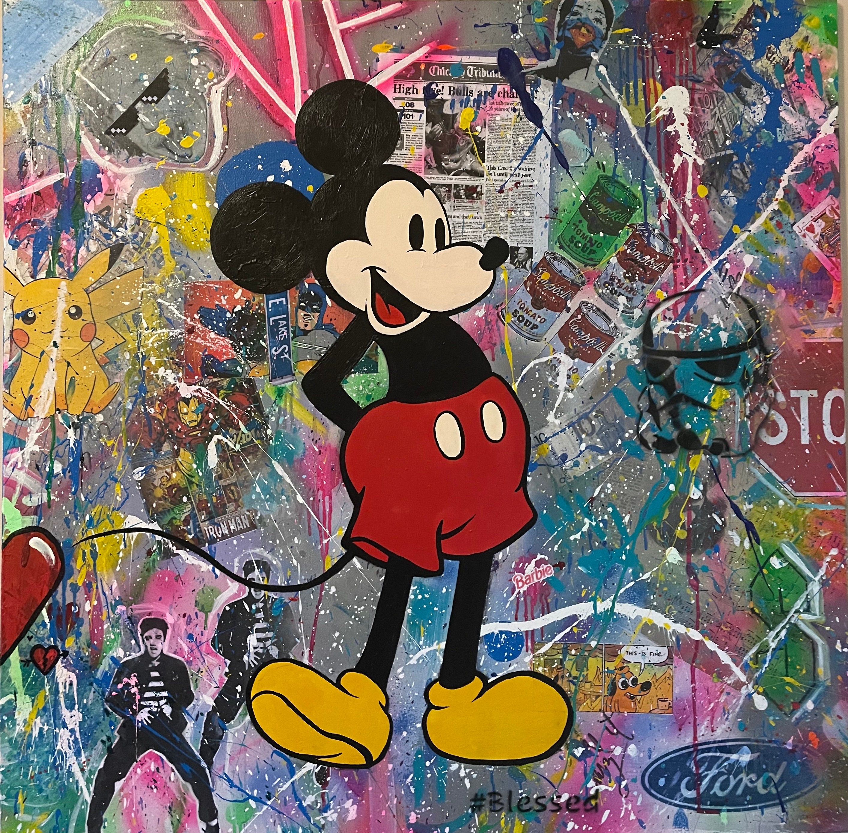 Mickey Mouse modern Pop Art - Explore our streetwear art collection!